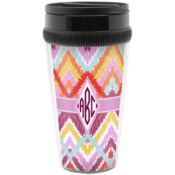 Ikat Chevron Acrylic Travel Mug without Handle (Personalized)