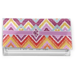 Ikat Chevron Vinyl Checkbook Cover (Personalized)