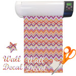 Ikat Chevron Vinyl Sheet (Re-position-able)