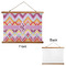 Ikat Chevron Wall Hanging Tapestry - Landscape - APPROVAL