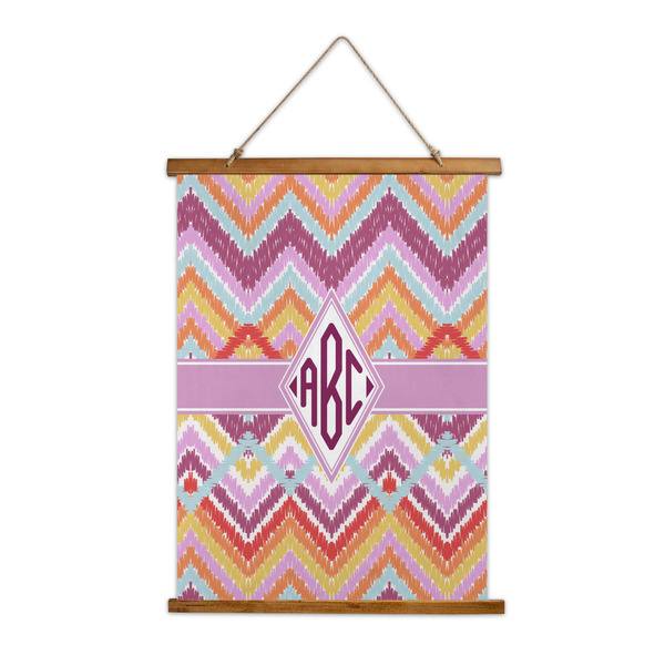 Custom Ikat Chevron Wall Hanging Tapestry - Tall (Personalized)