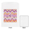 Ikat Chevron White Treat Bag - Front & Back View