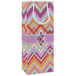 Ikat Chevron Wine Gift Bags - Matte (Personalized)