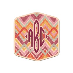 Ikat Chevron Genuine Maple or Cherry Wood Sticker (Personalized)