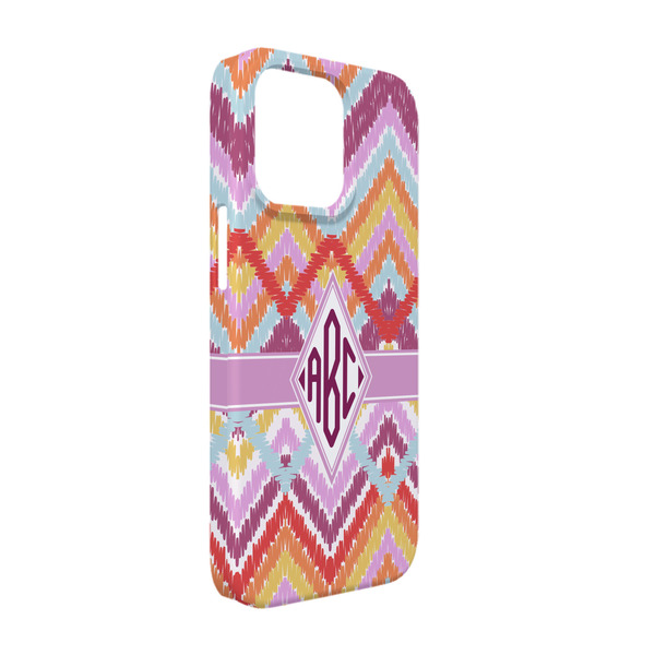 Custom Ikat Chevron iPhone Case - Plastic - iPhone 13 (Personalized)