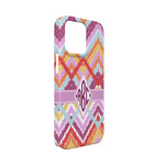 Ikat Chevron iPhone Case - Plastic - iPhone 13 Mini (Personalized)