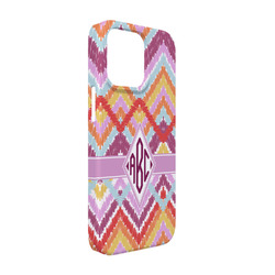 Ikat Chevron iPhone Case - Plastic - iPhone 13 Pro (Personalized)