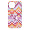 Ikat Chevron iPhone 13 Pro Max Tough Case - Back