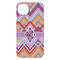 Ikat Chevron iPhone 14 Plus Case - Back