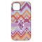 Ikat Chevron iPhone 14 Plus Tough Case - Back