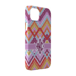 Ikat Chevron iPhone Case - Plastic - iPhone 14 Pro (Personalized)