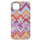 Ikat Chevron iPhone 14 Pro Max Tough Case - Back