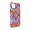 Ikat Chevron iPhone 14 Pro Tough Case - Angle