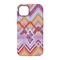 Ikat Chevron iPhone 14 Pro Tough Case - Back