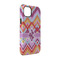 Ikat Chevron iPhone 14 Tough Case - Angle