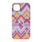 Ikat Chevron iPhone 14 Tough Case - Back