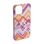 Ikat Chevron iPhone Case - Plastic - iPhone 15 (Personalized)