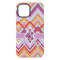 Ikat Chevron iPhone 15 Plus Tough Case - Back