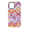 Ikat Chevron iPhone 15 Tough Case - Back