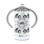 Motorcycle 12 oz Stainless Steel Sippy Cup (Personalized)