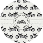 Motorcycle Multipurpose Round Labels - 3" (Personalized)