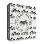 Motorcycle 3 Ring Binder - Full Wrap - 2" (Personalized)