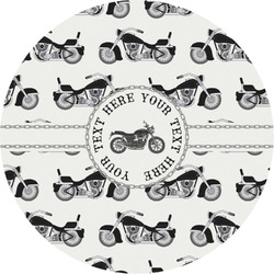 Motorcycle Multipurpose Round Labels - 4" (Personalized)