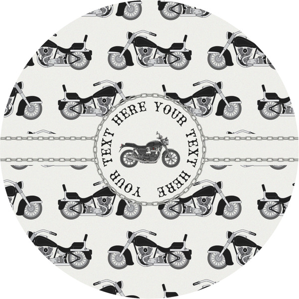 Custom Motorcycle Multipurpose Round Labels - 4" (Personalized)