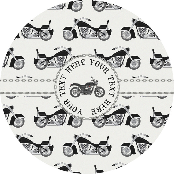 Custom Motorcycle Multipurpose Round Labels - 5" (Personalized)