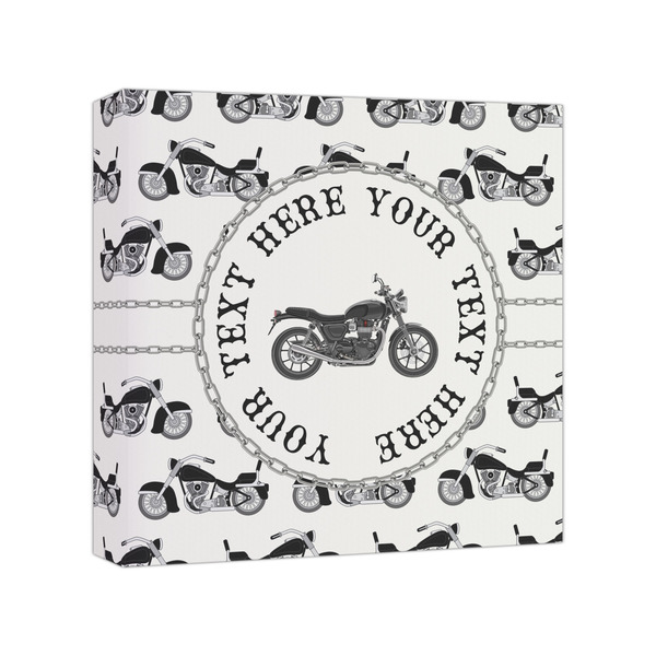 Custom Motorcycle Canvas Print - 8x8 (Personalized)