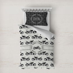 Motorcycle Duvet Cover Set - Twin XL (Personalized)