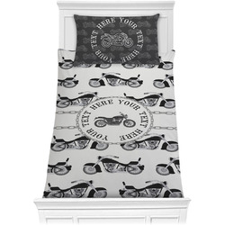 Motorcycle Comforter Set - Twin XL (Personalized)