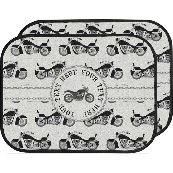 Custom Motorcycle Car Floor Mats (Back Seat) (Personalized)