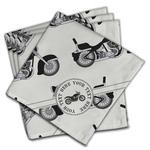 Motorcycle Cloth Napkins (Set of 4) (Personalized)