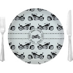 Motorcycle 10" Glass Lunch / Dinner Plates - Single or Set (Personalized)