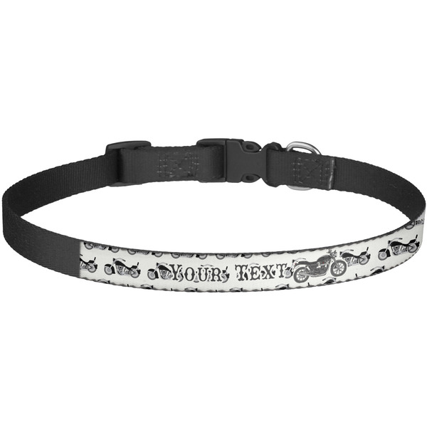 Custom Motorcycle Dog Collar - Large (Personalized)