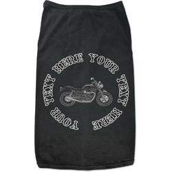 Motorcycle Black Pet Shirt - 3XL (Personalized)