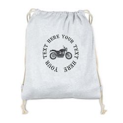 Motorcycle Drawstring Backpack - Sweatshirt Fleece - Single Sided (Personalized)