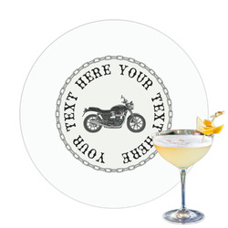 Motorcycle Printed Drink Topper - 3.25" (Personalized)