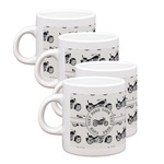 Motorcycle Single Shot Espresso Cups - Set of 4 (Personalized)