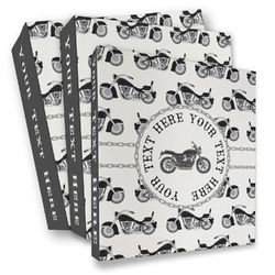 Motorcycle 3 Ring Binder - Full Wrap (Personalized)