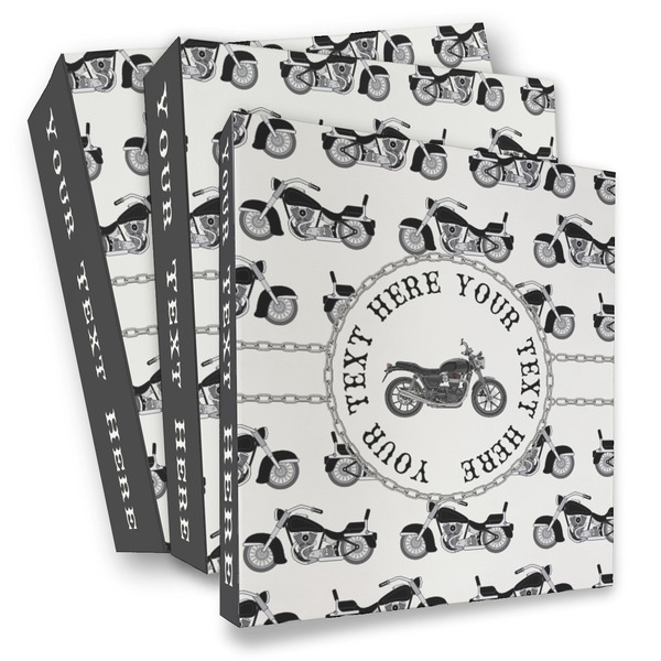 Custom Motorcycle 3 Ring Binder - Full Wrap (Personalized)