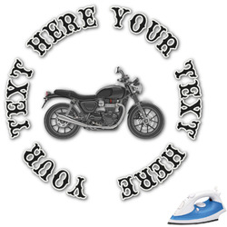 Motorcycle Graphic Iron On Transfer - Up to 6"x6" (Personalized)
