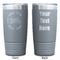 Motorcycle Gray Polar Camel Tumbler - 20oz - Double Sided - Approval
