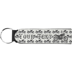 Motorcycle Neoprene Keychain Fob (Personalized)