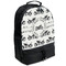 Motorcycle Large Backpack - Black - Angled View