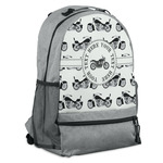 Motorcycle Backpack - Grey (Personalized)