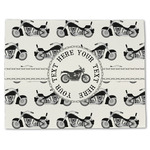 Motorcycle Single-Sided Linen Placemat - Single w/ Name or Text