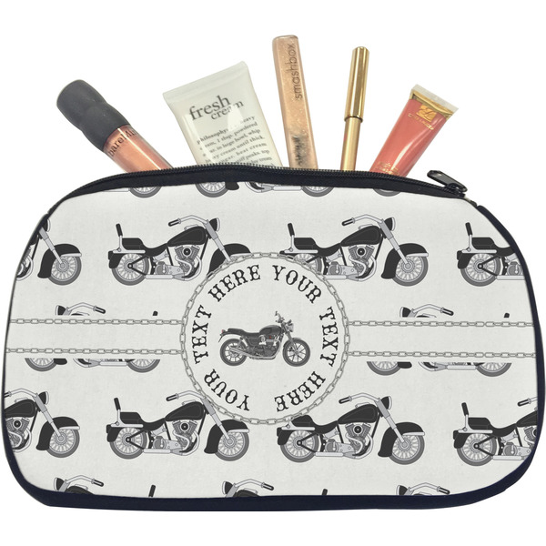 Custom Motorcycle Makeup / Cosmetic Bag - Medium (Personalized)