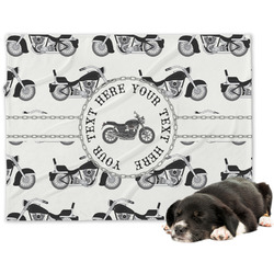 Motorcycle Dog Blanket - Regular (Personalized)